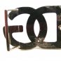 Ladies Initials / Letters DG Belt Buckle 6914 Not Signed