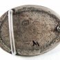 Silvertone & Agate Cabachon Belt Buckle By IBEL Made In ITALY 3516