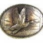 1980 Duck In Flight Solid Brass Belt Buckle By GREAT AMERICAN BUCKLE CO 52316