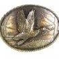 1980 Duck In Flight Solid Brass Belt Buckle By GREAT AMERICAN BUCKLE CO 52316