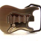 Silver Tone Guitar Belt Buckle
