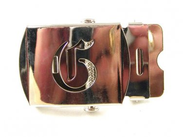 Military / Army Clamp Style Initial / Letter G Belt Buckle 9616b