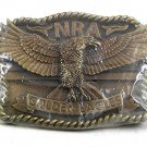 Vintage NRA Golden Eagle Belt Buckle Made In USA Mint In Plastic 103117