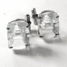 Japanese Carved Crystal Blue Pagoda Cufflinks Unbranded 41516