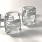 Japanese Carved Crystal Blue Pagoda Cufflinks Unbranded 41516