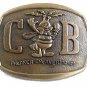 Vintage 1970's BEE C B Breaker Breaker 10 - 4 Belt Buckle 8317