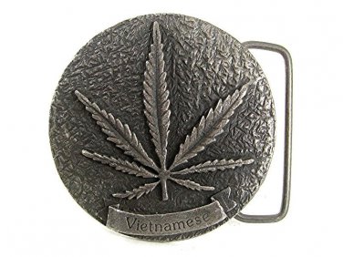 1970's Hippies Vietnamese Marijuana Belt Buckle By LaVENTA 91917