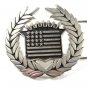Vintage Cadillac Emblem Flag Belt Buckle By Famous Stars Straps 71315