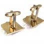 1960's Vintage Silvertone & Hematite Greek / Roman Warrior Cufflinks 73017