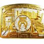 Don Love Inc Pasadena Texas Oil Field Equipment Gold Tone Belt Buckle Unbranded
