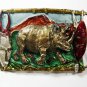 1988 Rhino Belt Buckle By Great American Buckle Co Made In USA 102615