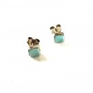 Native American Sterling Silver Turquoise Stud Pierced Earrings Unbranded 53016