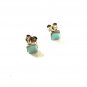Native American Sterling Silver Turquoise Stud Pierced Earrings Unbranded 53016