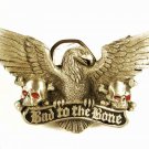 1991 American Eagle "Bad To The Bone" Belt Buckle by Great American Buckle Co