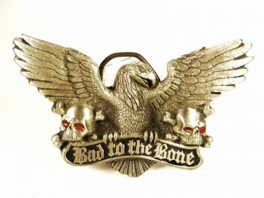 1991 American Eagle "Bad To The Bone" Belt Buckle by Great American Buckle Co