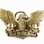 1991 American Eagle "Bad To The Bone" Belt Buckle by Great American Buckle Co