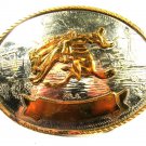 Western Cowboy Rodeo Broncho German Silver Belt Buckle by Tony Lama 102015