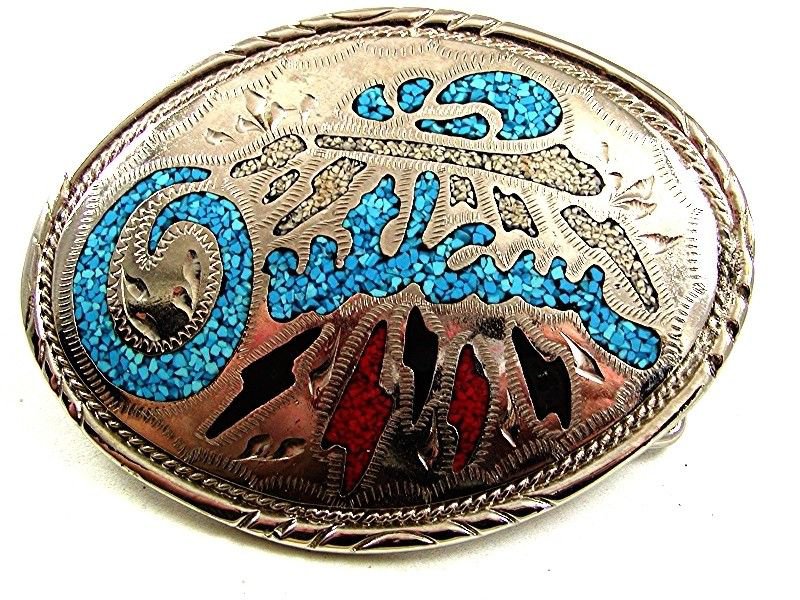 Vintage Western Cowboy Biker OUTLAW Belt Buckle 121417