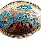 Vintage Western Cowboy Biker OUTLAW Belt Buckle 121417
