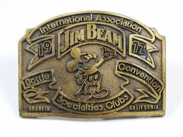 1972  I. A. Jim Beam Bottle Convention Mickey Mouse Anaheim CA