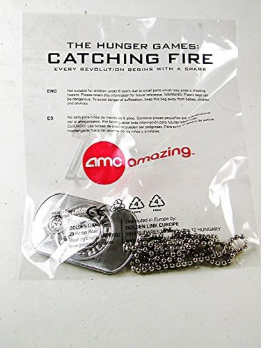 Hunger Games CATCHING FIRE DOG TAG Opening Night Mint In Plastic 121616