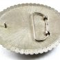 Vintage Huge Silvertone Skull Belt Buckle 12317