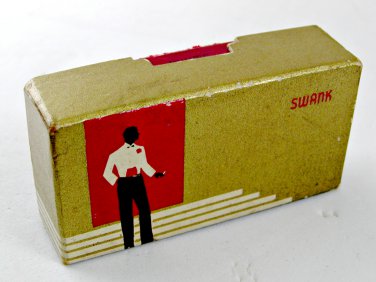 Vintage In Box Art Deco Collar Clip By Swank 50 82417
