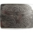 Vintage Western Cowboy Rodeo Long Horn Belt Buckle 12017