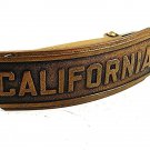 Vintage CALIFORNIA Brass Belt Buckle PAT 3-8-27 101317