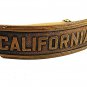 Vintage CALIFORNIA Brass Belt Buckle PAT 3-8-27 101317