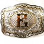 Western Silver Tone Gold Tone Initial E Buckle by CRUMRINE 121415