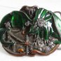1983 Enameled Dragon Slayer Belt Buckle By BERGAMOT BRASS WORKS USA 8317