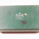1920's - 30's Sterling Silver Cat Bib Holder In Box From Seguin Texas 62916