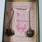 1920's - 30's Sterling Silver Cat Bib Holder In Box From Seguin Texas 62916
