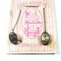 1920's - 30's Sterling Silver Cat Bib Holder In Box From Seguin Texas 62916