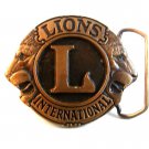 Vintage Lions International Belt Buckle bbb