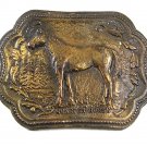 Vintage Standing Quarter Horse Belt Buckle 112217