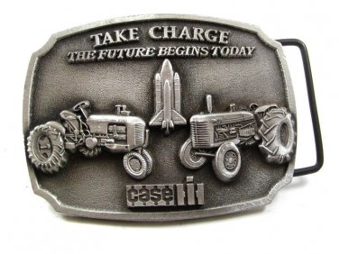 1988 CASE Take Charge The Future Begins Today Tractors Belt Buckle 121217
