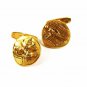 Vintage Gold Tone Greek Goddess Athena Cufflinks / Buttons Unbranded 51916