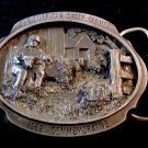Vintage American Sheep Farmer 1989 Commemorative Belt Buckle by Bryant