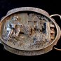 Vintage American Sheep Farmer 1989 Commemorative Belt Buckle by Bryant