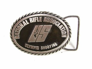 National Rifle Association Olympic Shooting Belt Buckle W/ Papers Unbranded 5916