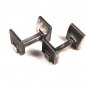 Sterling Silver & Black Modernistic Cufflinks by LL Made In Edinburgh 101515