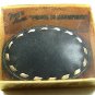 Vintage Leather Black Belt Buckle By TONY LAMA USA Mint In Box 12517