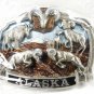 1985 Big Horn Sheep ALASKA Belt Buckle by Great American Buckle Co 121815