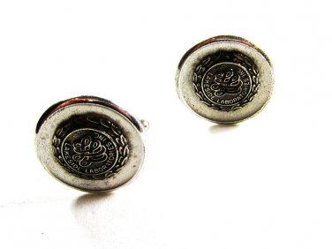 Lakeside Laboratories Inc Sterling Silver  & Enameled Cufflinks Unbranded 12615