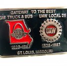 1987 GM Truck Bus UAW Local 26 St. Louis Missouri Belt Buckle Made In USA 12617