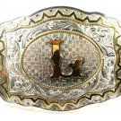 Western Silver Tone Gold Tone Initial L Buckle by CRUMRINE 121415