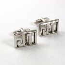 1950's Silvertone Initial / Letters J. T. Cufflinks By SWANK 5517