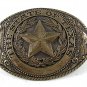 The State of Texas Solid Brass Belt Buckle by Tony Lama 103116